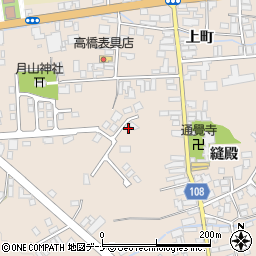 秋田県横手市増田町増田縫殿165-6周辺の地図