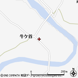 秋田県由利本荘市鳥海町栗沢牛ケ首16周辺の地図