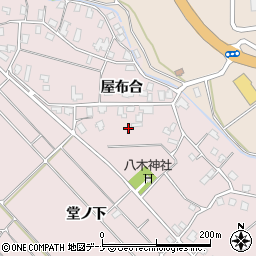 秋田県横手市増田町八木周辺の地図
