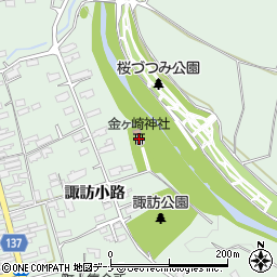金ケ崎神社周辺の地図
