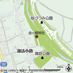 金ヶ崎神社周辺の地図