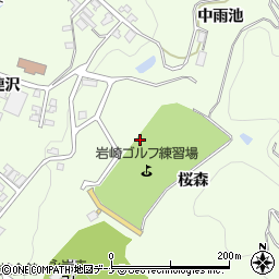 秋田県湯沢市岩崎桜森周辺の地図