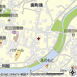 秋田県雄勝郡羽後町西馬音内裏町52周辺の地図