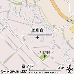 秋田県横手市増田町八木屋布合周辺の地図