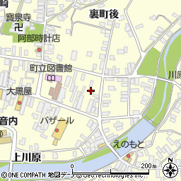 秋田県雄勝郡羽後町西馬音内裏町46周辺の地図