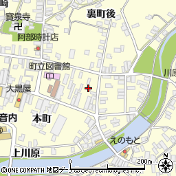 秋田県雄勝郡羽後町西馬音内裏町46-1周辺の地図