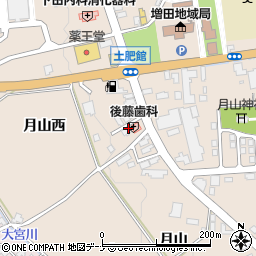 秋田県横手市増田町増田月山西13周辺の地図