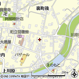 秋田県雄勝郡羽後町西馬音内裏町45周辺の地図