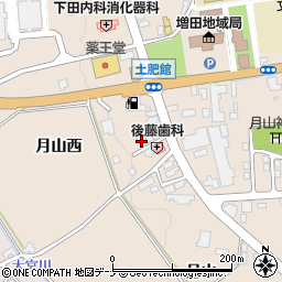 秋田県横手市増田町増田月山西12周辺の地図