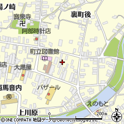秋田県雄勝郡羽後町西馬音内裏町37周辺の地図