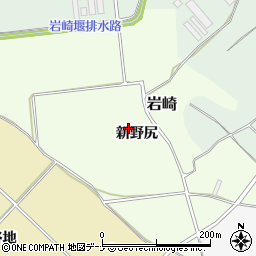 秋田県湯沢市岩崎（新野尻）周辺の地図