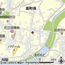 秋田県雄勝郡羽後町西馬音内裏町62周辺の地図