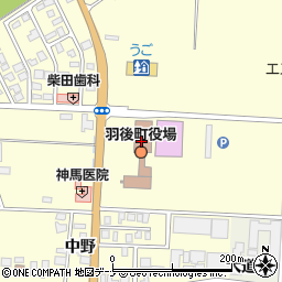 秋田県雄勝郡羽後町周辺の地図