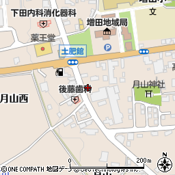 秋田県横手市増田町増田月山西18周辺の地図