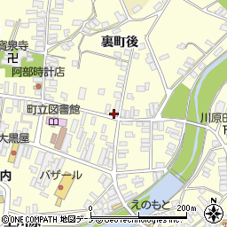 秋田県雄勝郡羽後町西馬音内裏町66周辺の地図