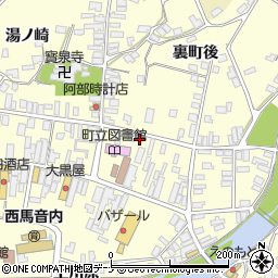 秋田県雄勝郡羽後町西馬音内裏町35-1周辺の地図
