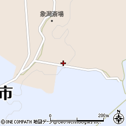 秋田県にかほ市象潟町三本堰周辺の地図