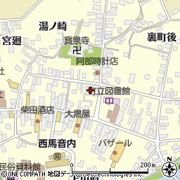 秋田県雄勝郡羽後町西馬音内裏町31周辺の地図