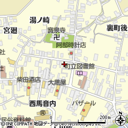 秋田県雄勝郡羽後町西馬音内裏町31-7周辺の地図
