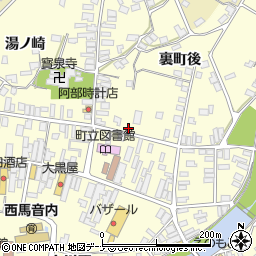 秋田県雄勝郡羽後町西馬音内裏町78周辺の地図