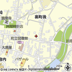 秋田県雄勝郡羽後町西馬音内裏町70周辺の地図