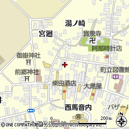秋田県雄勝郡羽後町西馬音内裏町23周辺の地図