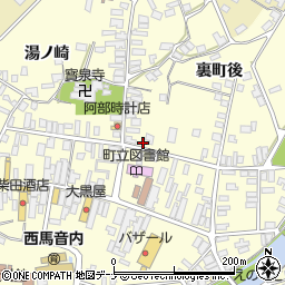 秋田県雄勝郡羽後町西馬音内裏町82周辺の地図