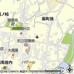 秋田県雄勝郡羽後町西馬音内裏町76周辺の地図