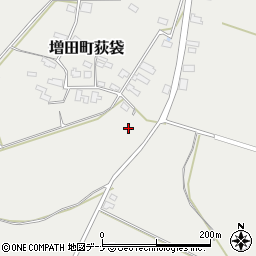 秋田県横手市増田町荻袋掵下周辺の地図