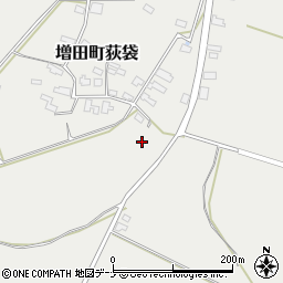 秋田県横手市増田町荻袋（掵下）周辺の地図