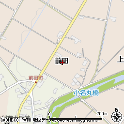 岩手県奥州市江刺岩谷堂前田周辺の地図