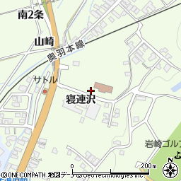 秋田県湯沢市岩崎寝連沢周辺の地図