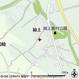 秋田県湯沢市二井田掵上周辺の地図