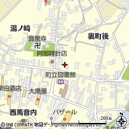 秋田県雄勝郡羽後町西馬音内裏町82-1周辺の地図