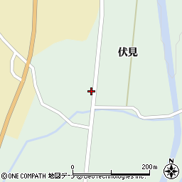 秋田県由利本荘市鳥海町伏見伏見81周辺の地図