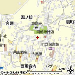 秋田県雄勝郡羽後町西馬音内裏町94周辺の地図