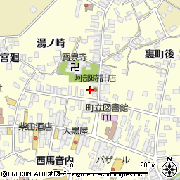 秋田県雄勝郡羽後町西馬音内裏町90-3周辺の地図