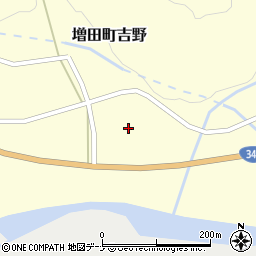 秋田県横手市増田町吉野村ノ前周辺の地図