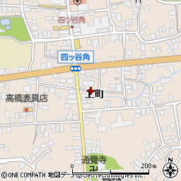 秋田県横手市増田町増田上町周辺の地図