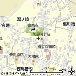 秋田県雄勝郡羽後町西馬音内裏町90-6周辺の地図