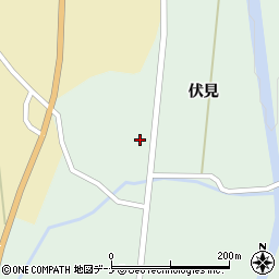 秋田県由利本荘市鳥海町伏見伏見43周辺の地図