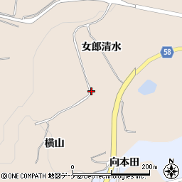 にかほ市　象潟一般廃棄物処理場周辺の地図