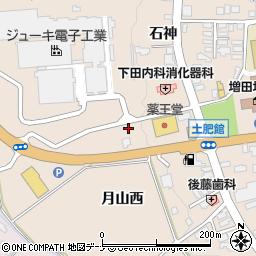 秋田県横手市増田町増田月山西42周辺の地図
