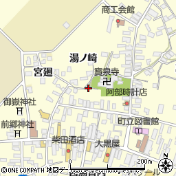 秋田県雄勝郡羽後町西馬音内裏町109周辺の地図