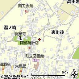 秋田県雄勝郡羽後町西馬音内裏町141周辺の地図