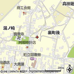 秋田県雄勝郡羽後町西馬音内裏町140周辺の地図