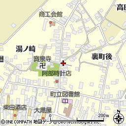 秋田県雄勝郡羽後町西馬音内裏町162周辺の地図