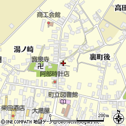 秋田県雄勝郡羽後町西馬音内裏町162-4周辺の地図