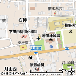 秋田県横手市増田町増田月山西25周辺の地図