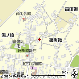 秋田県雄勝郡羽後町西馬音内裏町156周辺の地図